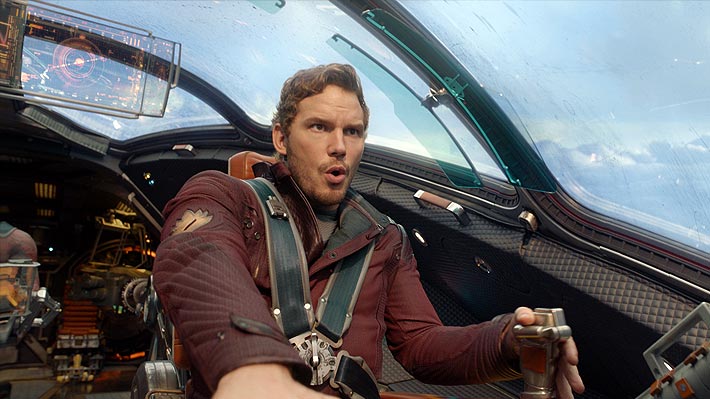 Star Lord - <strong>Chris Pratt</strong> dans <em>Guardians Of The Galaxy</em>
