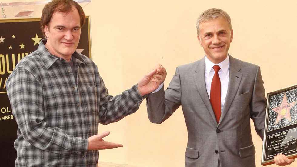 <strong>Quentin Tarantino</strong> et <strong>Christoph Waltz</strong> à Hollywood sur le Walk of Fame