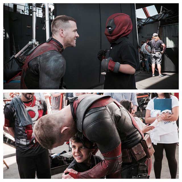 <strong>Ryan Reynolds</strong> redn visite à un fan de <em>Deadpool</em> atteint de la maladie de Hodgkin