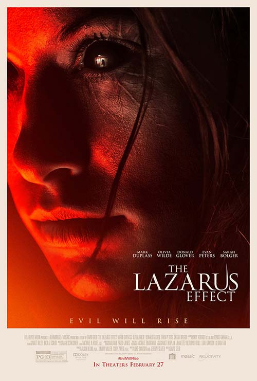 Affiche du film <em>The Lazarus Effect</em> montrant <strong>Olivia Wilde</strong>