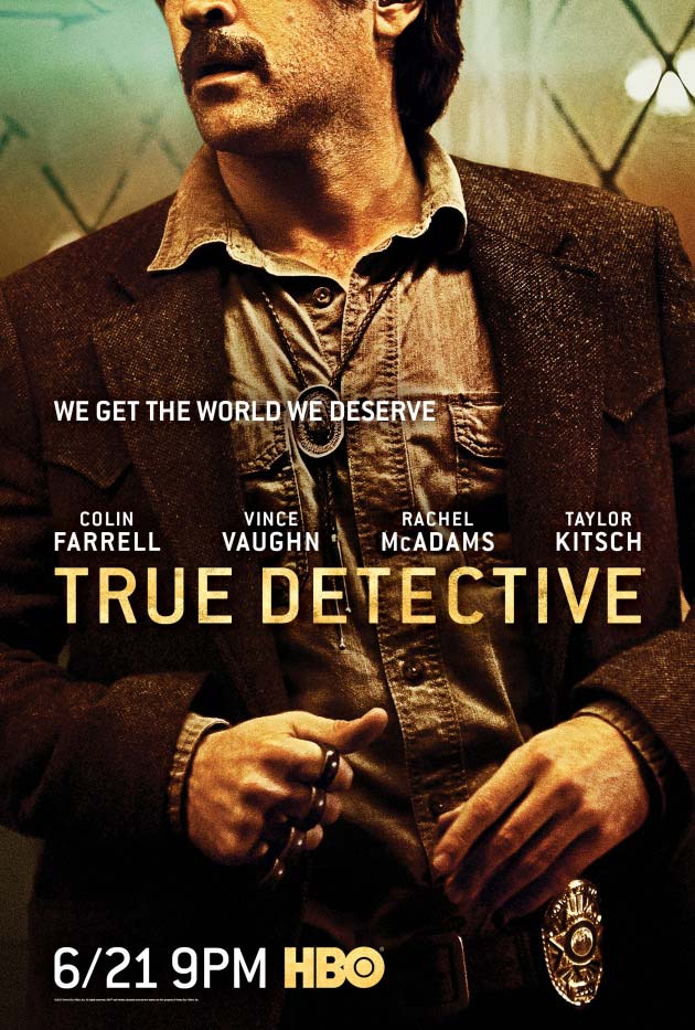 Affiche de <strong>Colin Farrell</strong> dans <em>True Detective</em> saison 2